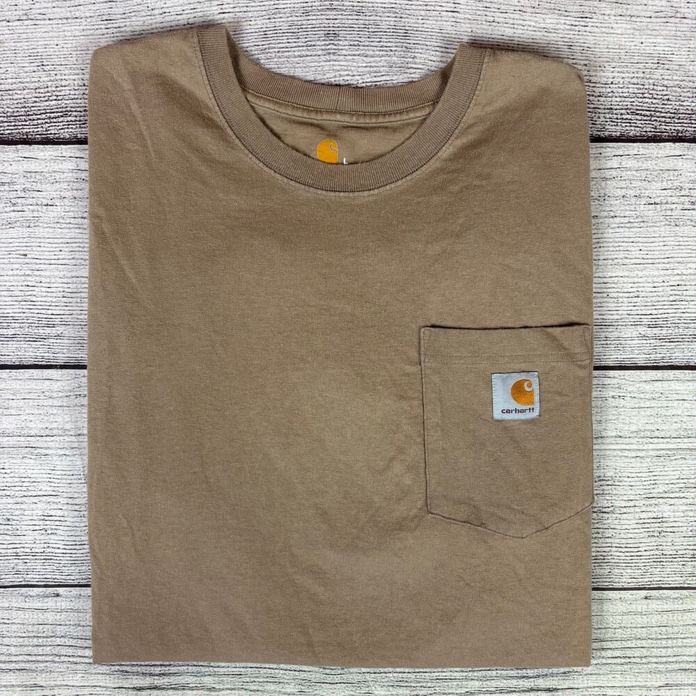 Carhartt Light Brown Short Sleeve Pocket T-shirt